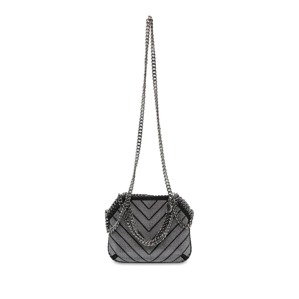Pre-Loved Stella McCartney Nano Shaggy Deer Chevron Hotfix Falabella Satchel